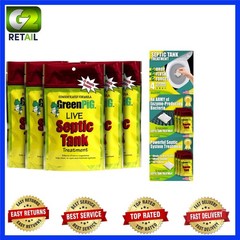 5- Supply of Easy Drop-In Septic Tank Treatment Packets – 20 Count