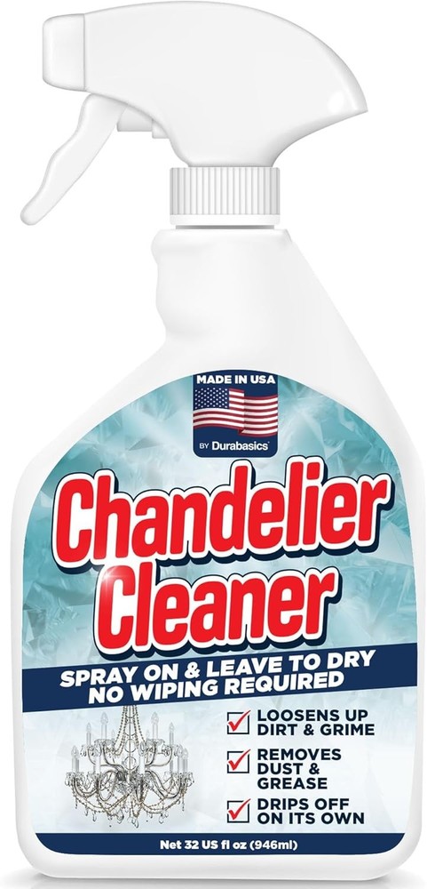 Durabasics 32oz Chandelier Cleaner Spray – Chandelier Cleaner Drip Dry No Wipe