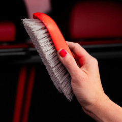 Stiff Bristle Carpet and Upholstery Cleaning Scrub Brush for Automotive, Home, C
