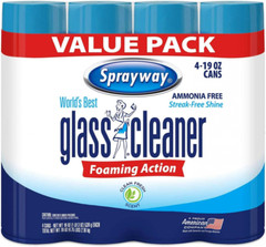 Sprayway 443331 Ammonia Free Glass Cleaner, 19 Oz. (4-Pack) No Size