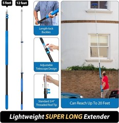 20 Ft High Duster Kit with Telescoping Pole & Window Squeegee – Safe Clean