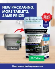 Septic tank cleaner tablets (20 count)