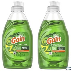 🆕️ GAIN Ultra (2-PACK) 8 Fl. Oz. •ORIGINAL• +Aroma Boost Dishwashing Liquid🫧.