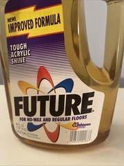 Vintage Future No Wax Floor Shine Johnson 90% Full Floor Cleaner