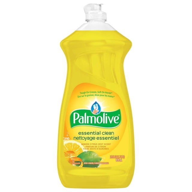 Palmolive Essential Clean Liquid Dish Soap, Lemon Citrus Zest Scent – 828 ml