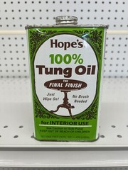 Hope’s 100% Tung Oil Safe Premium Waterproof Natural Wood Finish 16 Fl Oz