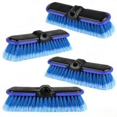 10Inch Soft Bristle Car Wash Brush Head with Protective Bumper 4 Pack