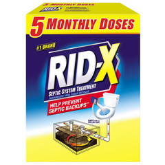 RID-X Septic Tank Treatment Powder, 49 oz. – Safe for All Septic Systems & Pipes