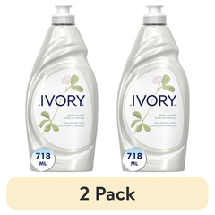 (2 pack) Ivory Ultra Concentrated Liquid Dish Soap, Classic Fresh Scent 24 fl Oz