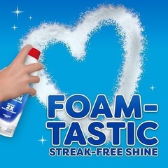 Windex Fast Shine Foam Glass Cleaner, No-Drip Windows, Doors, Mirrors & Countert
