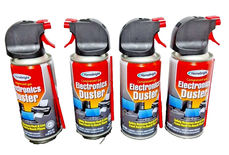 Air Duster 2 Oz Can Electronics Computer Keyboard Lot of 4