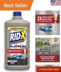 Septic Tank Treatment Platinum Liquid – 3 Supply – Our Best Formula with x2 …