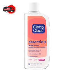 Clean & Clear Essentials Oil-Free Acne Toner, 2% Salicylic Acid Acne Treatment,