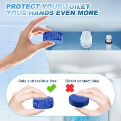 Multipurpose Toilet Bowl Cleaners – 54 Pack, Blue Drop-In Tablets, Deodorizers