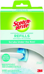 Scotch-Brite Disposable Toilet Scrubber Refills, 10 Pack