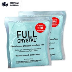 Non-Toxic 2x4oz Window Cleaner Powder – Reaches 27 Feet for Powerful Cleaning