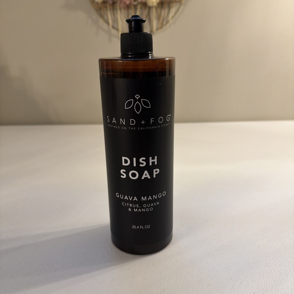 Sand + Fog Dish Soap Guava Mango 25.4 fl Oz. Pump Bottle Citrus New