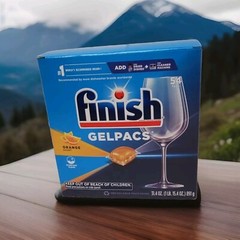 Finish 54 GELPACS DEEP, CLEAN Quick, Dissolve In Cleaning Power Orange Scent