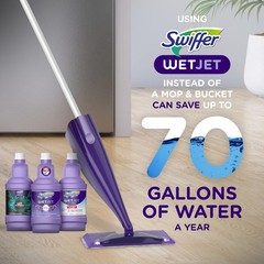 Swiffer WetJet Multi-Purpose Floor Cleaner Solution with Febreze Refill, Hardwo