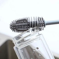 Silicone Milk Bottle Brush Long Handle Glass Cup Cleaning Scrubber Tool