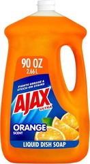 Ajax Ultra Triple Action, Dishwashing Liquid Dish Soap, Orange, 90 Fluid Ounce