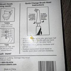 Sonic Scrubber Power Cleaner Interchangeable Brush Heads Bathroom Cleaning Tool