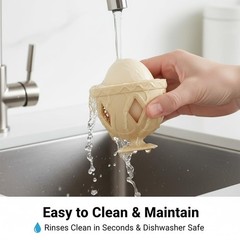 2 PCS Cleaner Brush for Fresh Eggs – Silicone Egg Washer Scrubber,Reusable Mu…