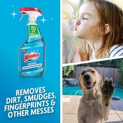 Windex Glass & Window Cleaner Spray Original Blue Scent Bottle NEW, 23oz