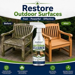 Outdoor Surface Cleaner Spray, Multi-Surface Cleaner For Patio,Deck,Brick,Stone