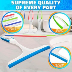 Window Mirror Car Windshield Squeegee Shower Glass Wiper Kitchen House Clean Set