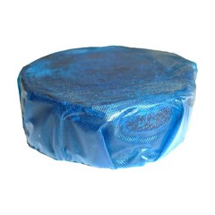 TOUGH GUY 3EEE9 Toilet Tank Block,Round,Blue,3 oz,PK24 3EEE9
