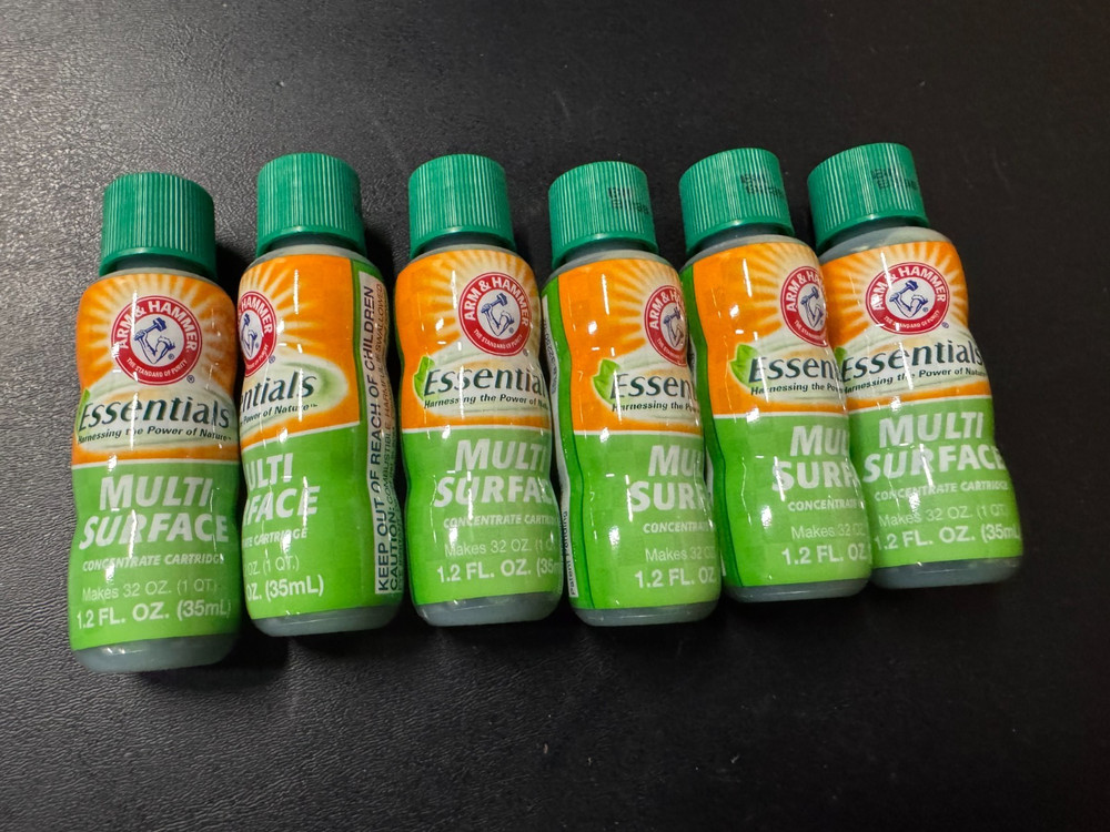 Lot Of 6x Arm & Hammer Essentials Multi-Surface Cleaner Refill Concentrate New