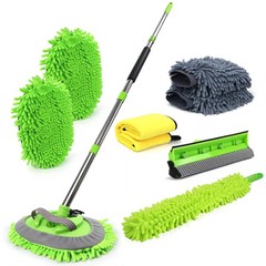 Car Wash Kit 62” Long Handle Chenille Microfiber 11PCS for Cars RV SUV Truck