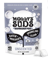 Dishwasher Pods, Unscented, 45ct, Paraben/Phosphate-Free, Vegan