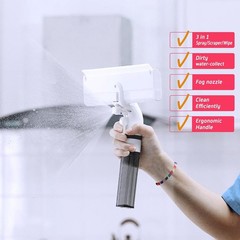 3in1 Squeegee For Shower Mirror Window Door Home Office House Cleaner Car Glass
