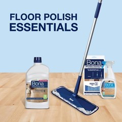 Bona Hardwood Floor Polish – 32 fl oz – High Gloss Shine – 32 oz covers 500sq…
