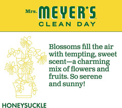 MRS. MEYER’S CLEAN DAY Liquid Dish Soap Refill, Honeysuckle, 48 Fl. Oz