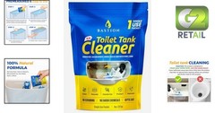 Toilet Tank Cleaner, 8oz Packet – Safe for Septic Systems, No Scrubbing Required