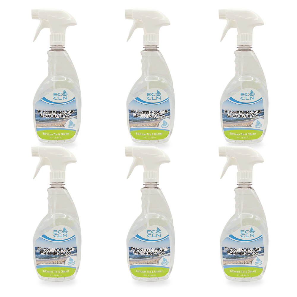 Eco Cln Powerhouse Shower Tub Tile Cleaner Soap Scum Remover Spray 32 oz 6-Pack