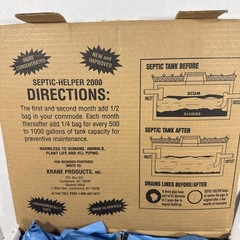 KPI Septic Helper 2000 KRANE 5 Oz. Packages Lot of 16 bags Non Toxic BLUE Pack