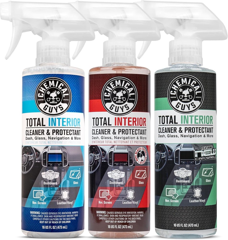 Chemical Guys Interior Cleaner Spray 3 Pack Fresh New Car Cherry