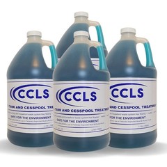 Septic Tank & Cesspool Treatment Additive,Non-toxic,Non-Hazardous,1-Gallon x4 PK