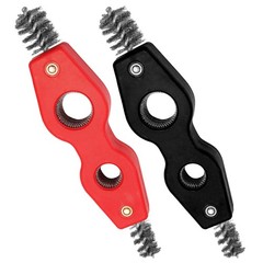 2PCS 4in1 Copper Pipe Cleaner, 1/2″ & 3/4″ Deburring Brush Inner & Outer Thre…