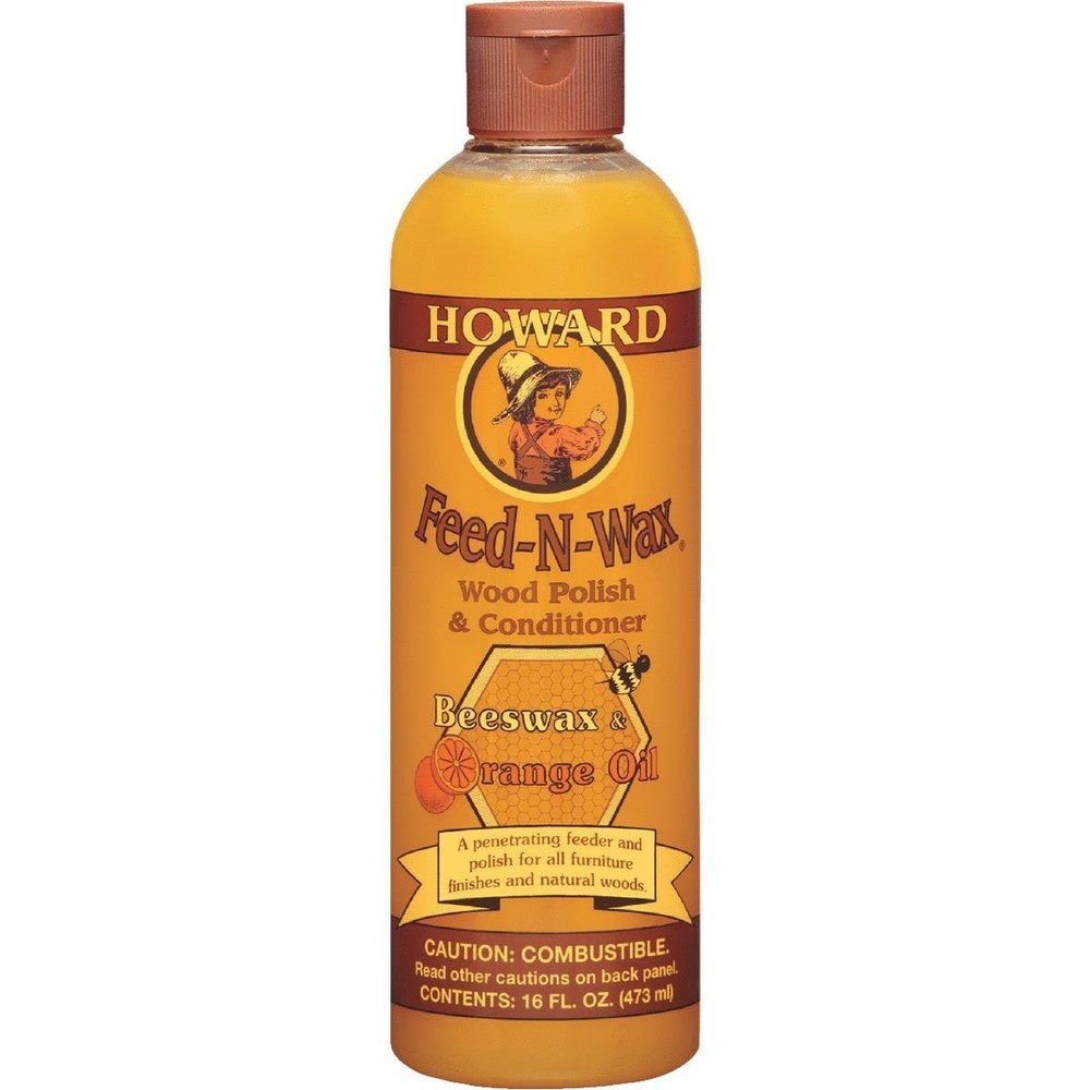 (6 pack) Howard Products Feed-N-Wax Wood Polish and Conditioner 16-Ounce, FW0016