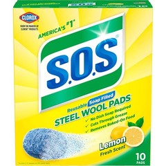 Steel Wool Soap Pads, Lemon Fresh, 10 Count