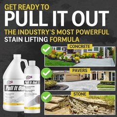 Concrete Oil Stain Remover 128oz Garage Driveway Grease Cleaner