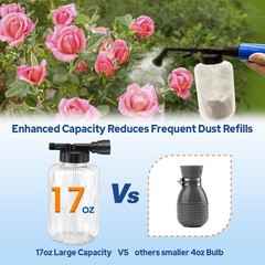 Diatomaceous Earth Powder Duster – 250Ml Adjustable 17-50 Inch Powder Sprayer wi