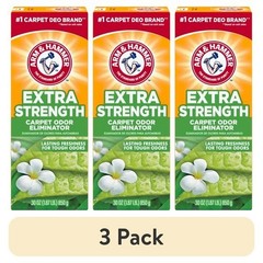ARM & HAMMER Extra Strength Carpet Odor Eliminator Powder Fresh Scent 30 oz 3 Pa