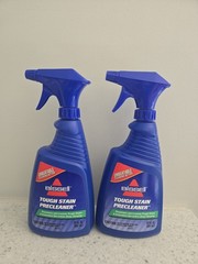 2 Bissell Tough Stain Pre-Treat 22 oz Upholstery and Carpet Cleaner Stains.