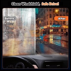 2 Pack Glass Emulsion Cleaner,Handle Oil Film Remover,100ml w/ Brush Head